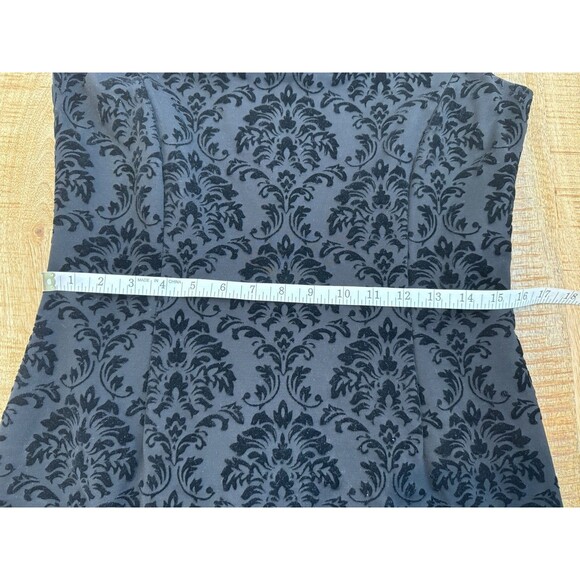 J.McLaughlin Women's Black Sleeveless Textured Sheath Dress Round Neck Medium - Picture 8 of 9